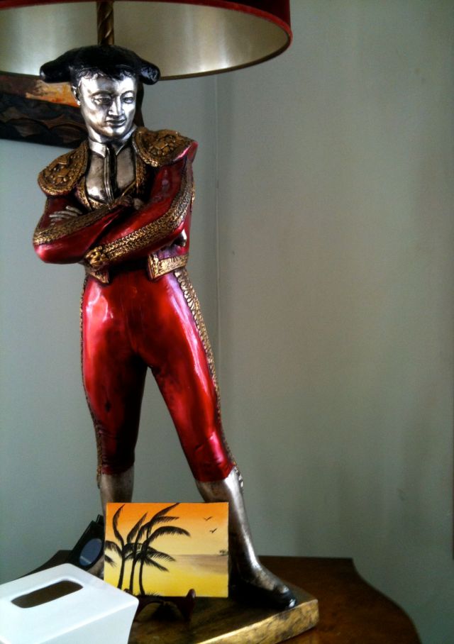 lamp, matador, kitsch